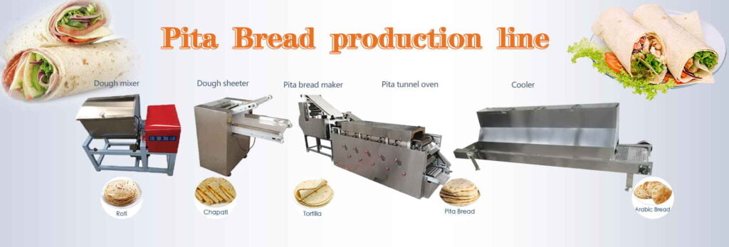 línea automática de pan de pita