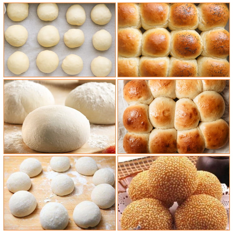 Finished products of dough divider