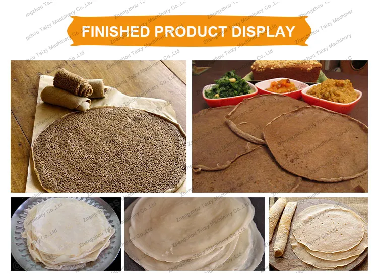 Ethiopian injera & spring rolls