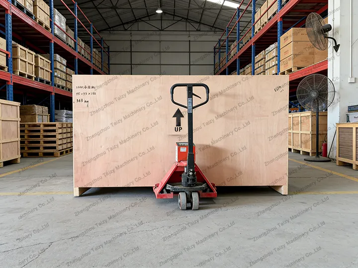 Embale a máquina de fazer bolas de boba com caixa de madeira