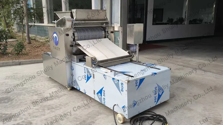 Biscuit press machinery with double depositing