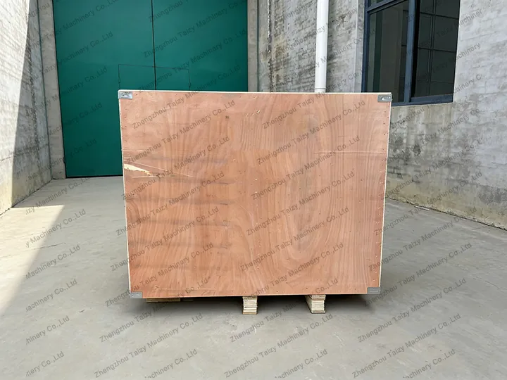 Chin chin cutter in wooden crate for delivery