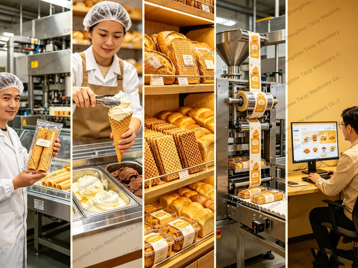 Applications of crispy egg roll maker machine